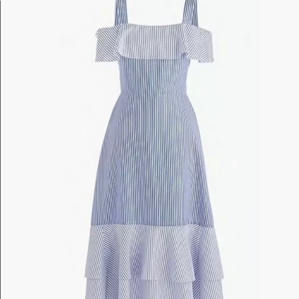 LAST CHANCE! J.Crew Collection Striped Midi Dress